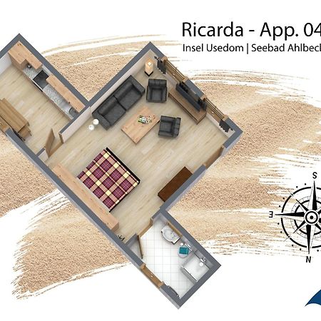 Villa Ricarda Whg 04 Heringsdorf  Eksteriør bilde